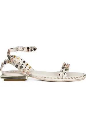 CAFèNOIR Sandali gilda in pelle con borchie multicolor