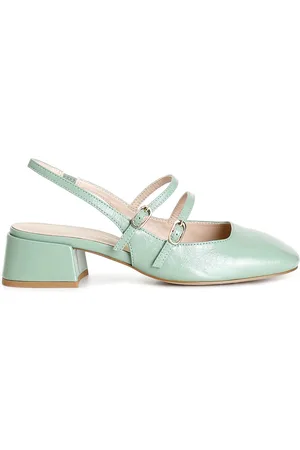 CAFèNOIR Slingback in pelle vernice due fibbie laccio dietro