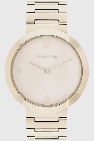 Calvin Klein Orologio con cinturino con lunetta divisa
