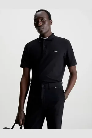 Calvin Klein Camicia polo slim con colletto elasticizzato in piqué
