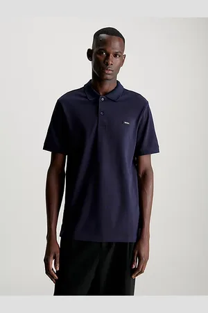 Calvin Klein Camicia polo slim con colletto elasticizzato in piqué