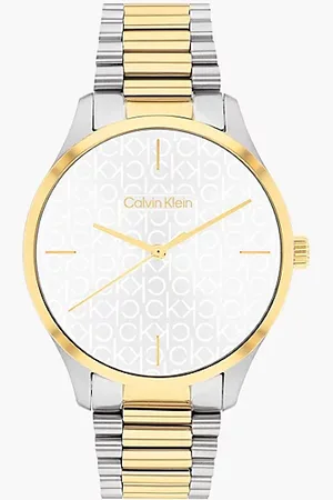 Calvin Klein Orologio con cinturino con monogramma all over