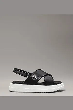 Calvin Klein Sandali con plateau in satin