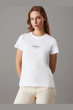 Calvin Klein T-shirt con monogramma slim
