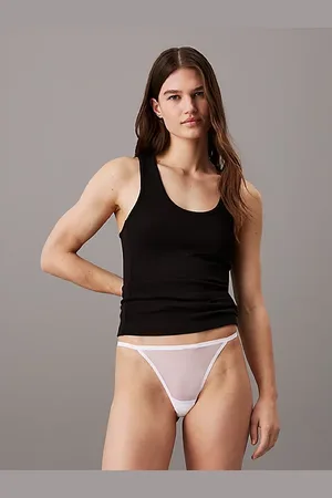 Calvin Klein String in rete trasparente