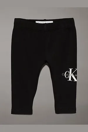 Calvin Klein Legging slim con logo per neonato