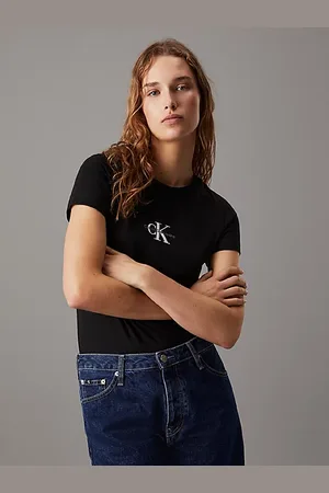 Calvin Klein T-shirt con monogramma slim