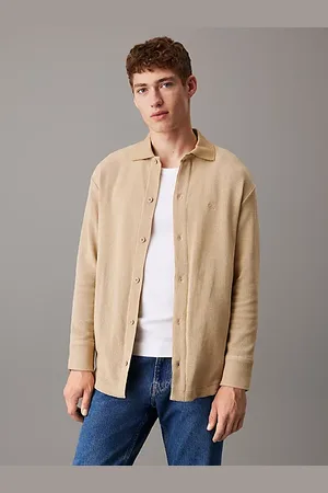 Calvin Klein Camicia in jersey strutturato taglio relaxed