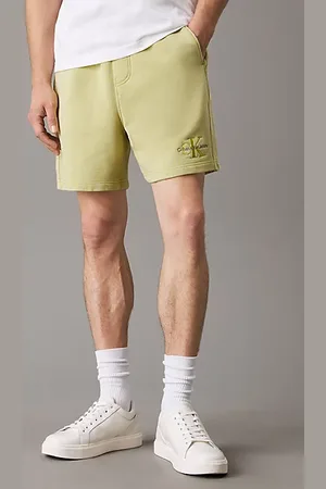 Calvin Klein Pantaloncini jogger in cotone lavato taglio relaxed
