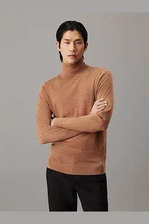 Calvin Klein Maglione a collo alto in lana merino