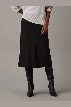 Calvin Klein Gonna midi slim in crêpe