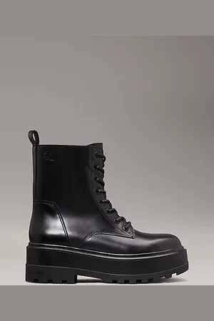 Calvin Klein Stivali in pelle con zeppa