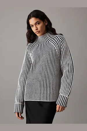 Calvin Klein Maglione a righe taglio relaxed