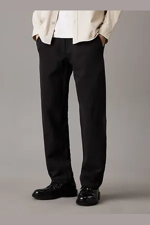 Calvin Klein Pantaloni da tuta in twill misto cotone