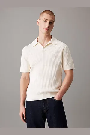 Calvin Klein Maglione polo a maniche corte a costine