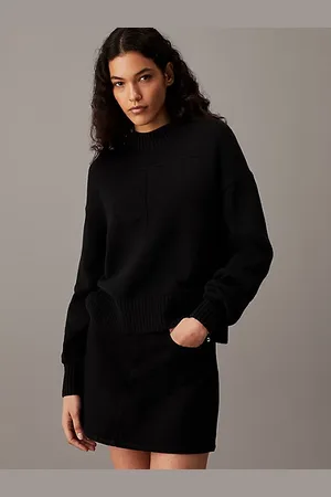 Calvin Klein Maglione in cotone e lana con monogramma