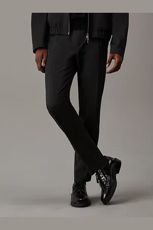 Calvin Klein Pantaloni affusolati in flanella slim