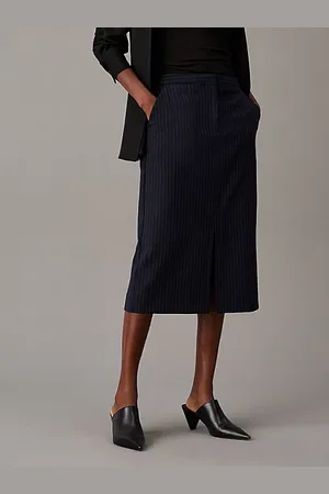Calvin Klein Gonna midi gessata