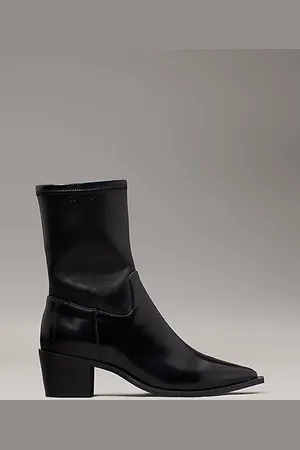 Calvin Klein Stivali da cowboy elasticizzati in pelle