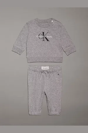 Calvin Klein Tuta con logo per neonato in spugna