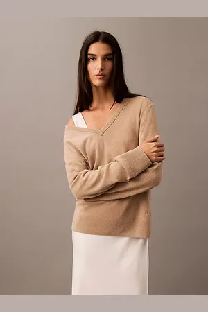 Calvin Klein Maglione scollo a V in cashmere