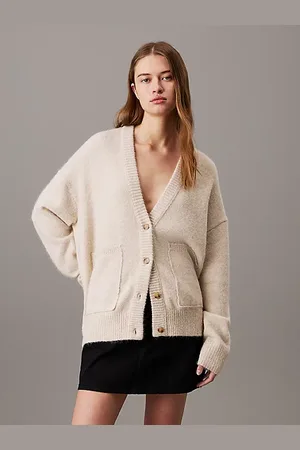 Calvin Klein Cardigan in misto lana dal taglio relaxed