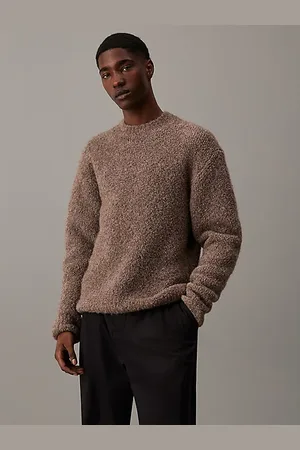 Calvin Klein Maglione con collo a lupetto in bouclé