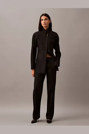 Calvin Klein Pantaloni sartoriali a vita bassa in twill Cavalry