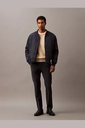 Calvin Klein Pantaloni in misto lana slim