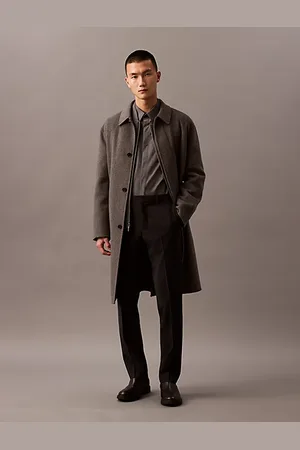 Calvin Klein Pantaloni in misto lana slim