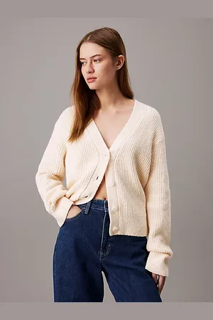 Calvin Klein Cardigan bouclé taglio relaxed