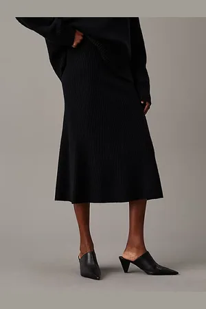 Calvin Klein Gonna midi in lana taglio relaxed