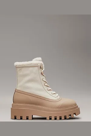 Calvin Klein Stivali platform invernali in pelle