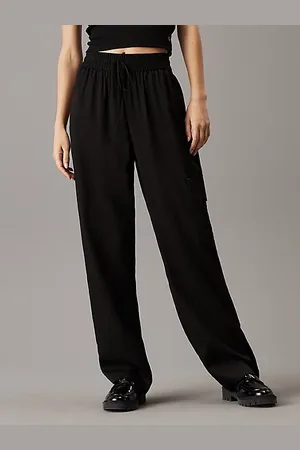 Calvin Klein Pantaloni cargo pratici in satin