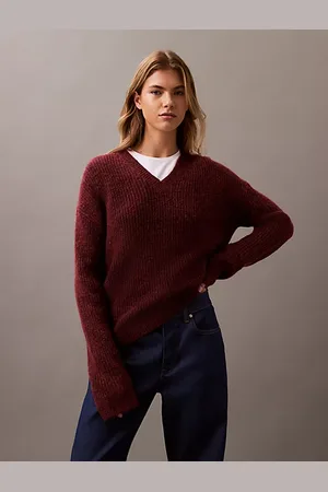 Calvin Klein Maglione con scollo a V in lana