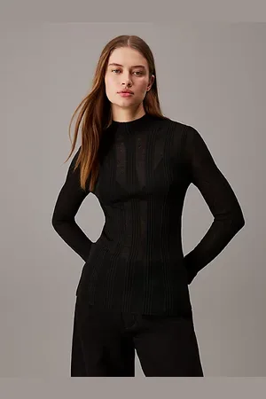 Calvin Klein Maglione slim a punto aperto