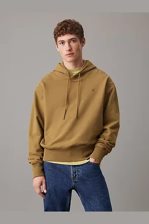 Calvin Klein Felpa con cappuccio in spugna di cotone