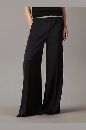 Calvin Klein Pantaloni dritti in satin tecnico