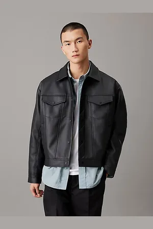 Calvin Klein Giubbotto trucker in ecopelle