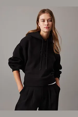 Calvin Klein Felpa con cappuccio Monogram taglio relaxed