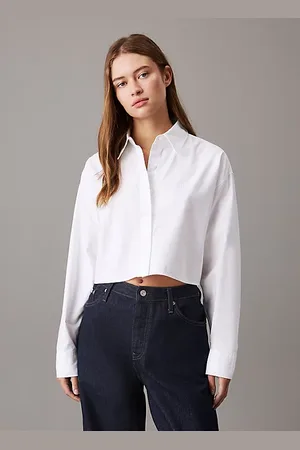 Calvin Klein Camicia corta in cotone Oxford