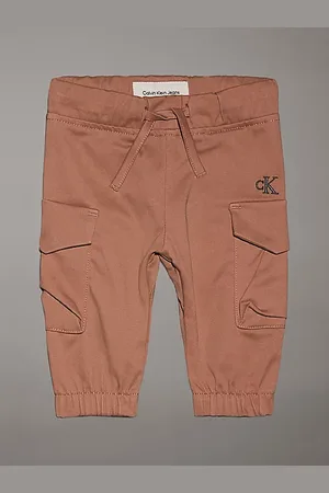Calvin Klein Pantaloni cargo in tessuto neonato