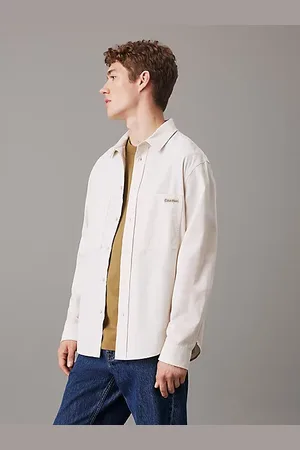 Calvin Klein Camicia in chambray di cotone taglio relaxed