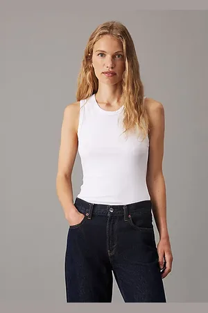 Calvin Klein Canotta a costine skinny