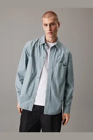 Calvin Klein Camicia in popeline di cotone taglio relaxed