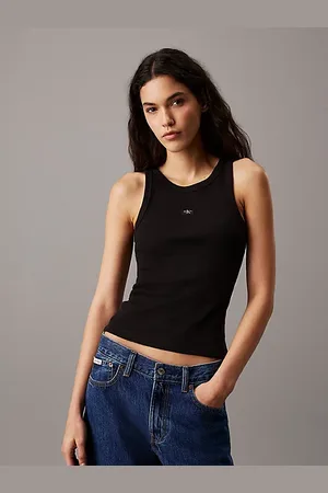 Calvin Klein Canotta in cotone a costine slim