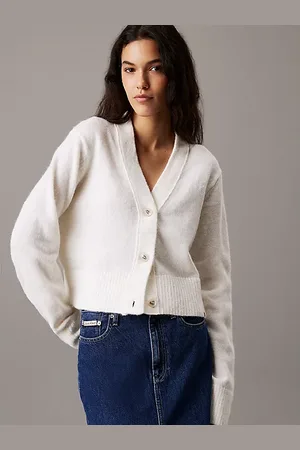 Calvin Klein Cardigan in misto lana peluche