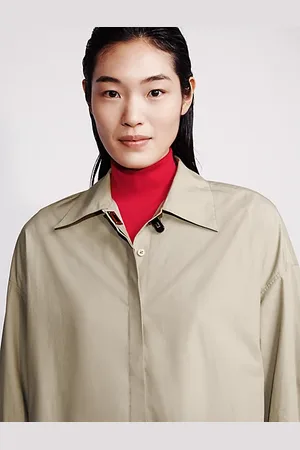 Calvin Klein Mini abito chemisier in popeline intessuto