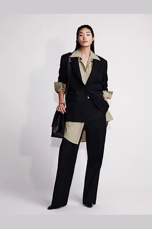 Calvin Klein Pantaloni sartoriali morbidi in misto lana