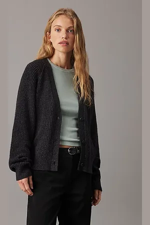 Calvin Klein Cardigan a costine dal taglio relaxed
